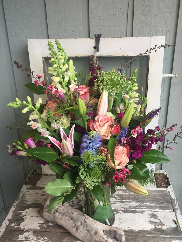 Lily and Rose Garden Arrangement