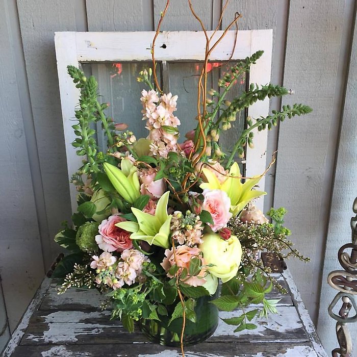 Lily and Rose Garden Arrangement