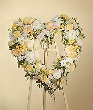 Pink and Yellow Open Heart